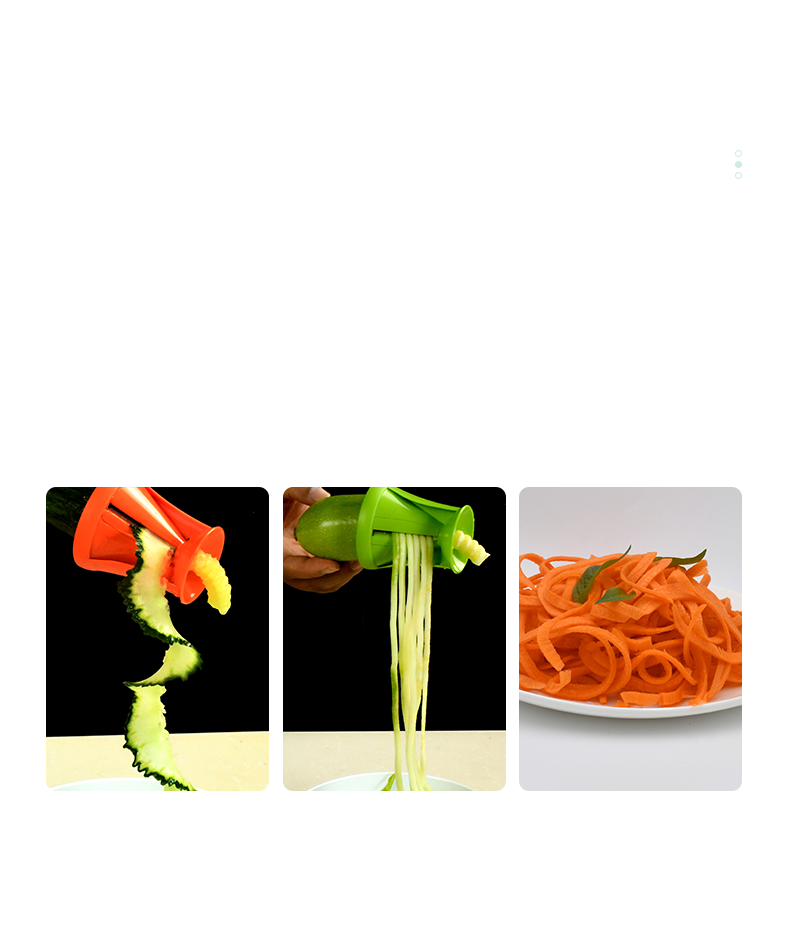 Creative spiral slicer carrot slicer rotary slicer multifunctional funnel vegetable slicer manufacturer wholesale