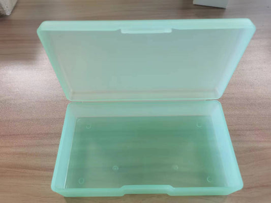Long tool box, transparent plastic box, colorful small box with lid, desktop transparent storage box, fish accessory box