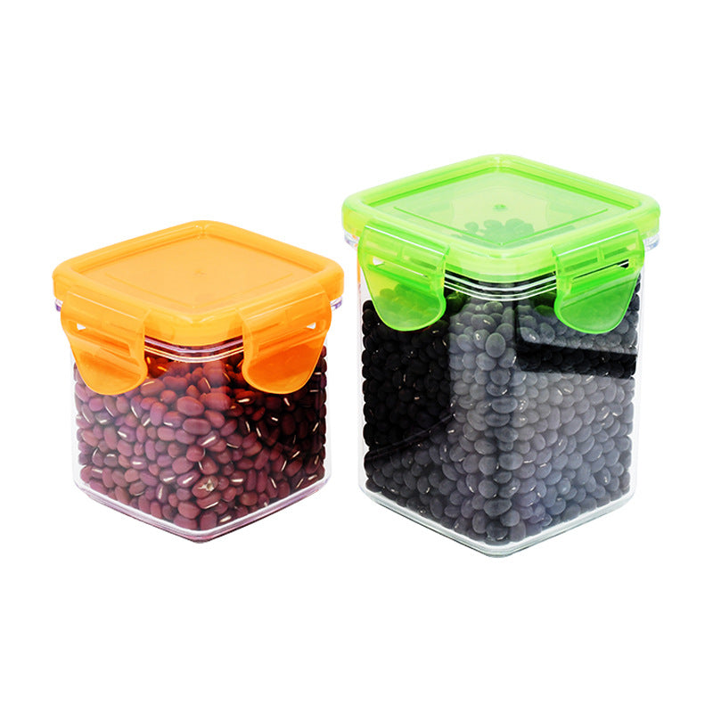 Transparent sealed box, fruit and vegetable sealed box, dry goods storage tank, large capacity storage box, refrigerator specific fresh-keeping box