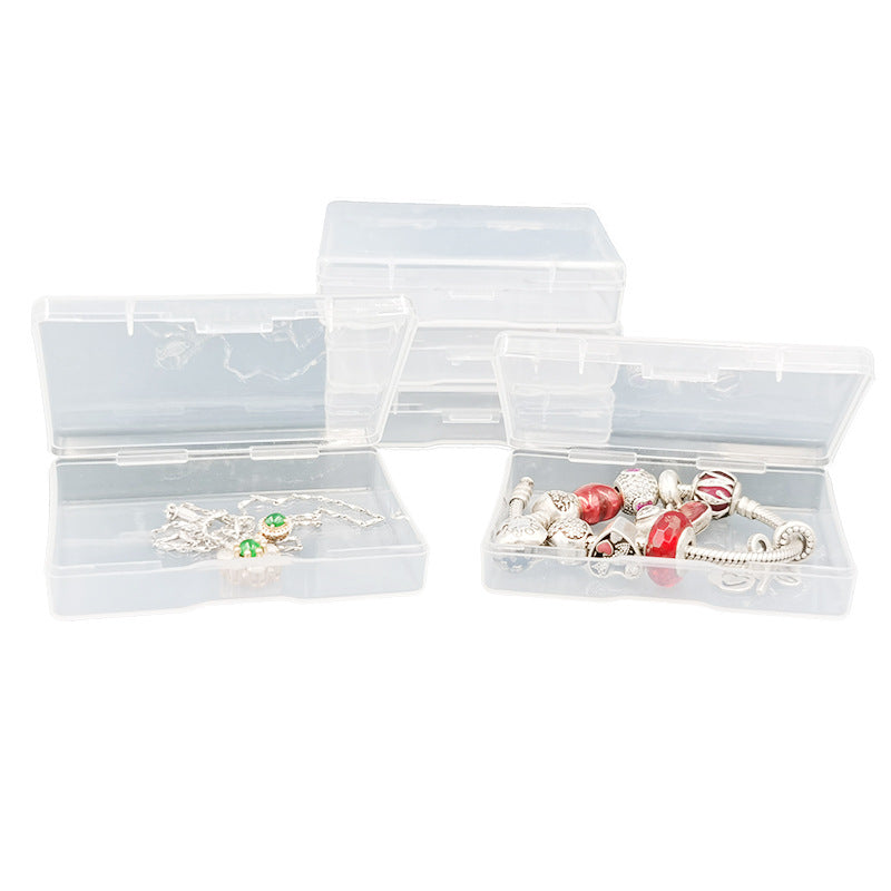 PP transparent box, small transparent parts storage box, transparent plastic box, sample box, jewelry box, desktop small storage box
