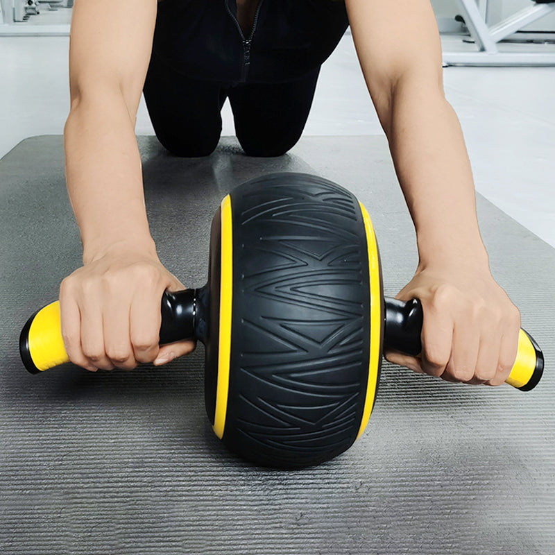 自動回彈健腹輪男女健身輪腹肌輪滾輪靜音減肥捲器材腹腹肌輪定制