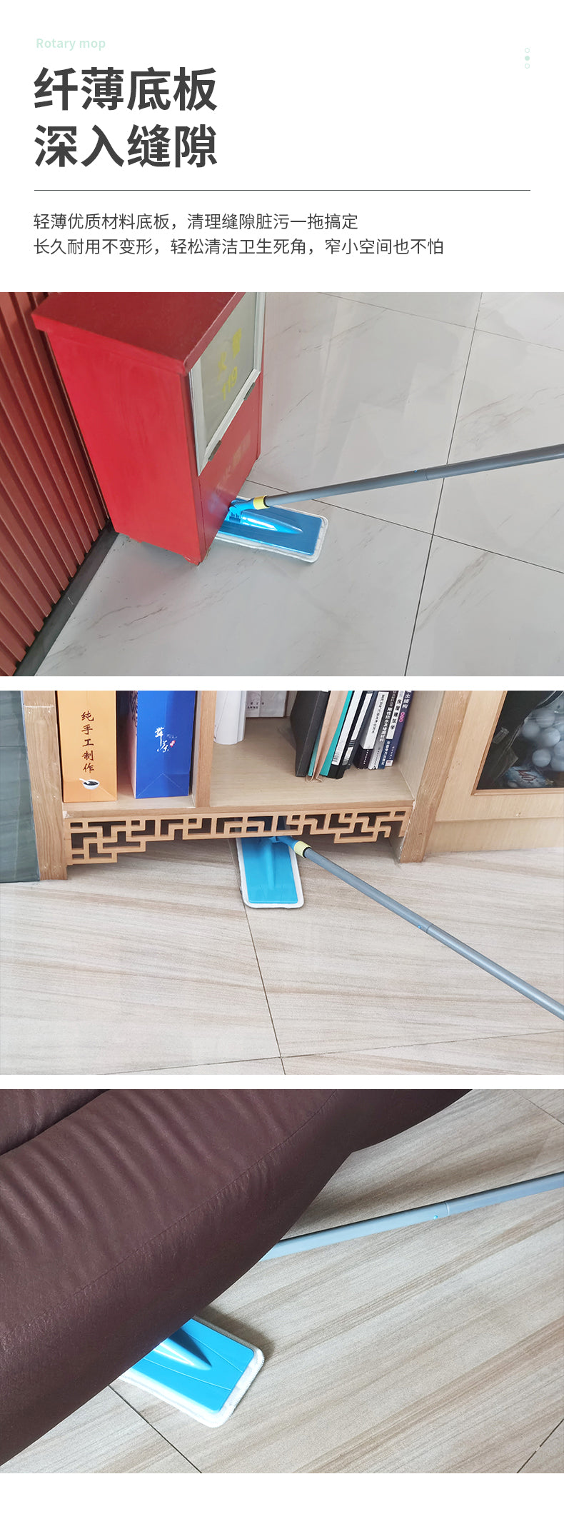 家用地板清潔機，旋轉拖把，濕乾兩用，吸水拖把，懶人平板拖把（此單價為100件商品的批發價）