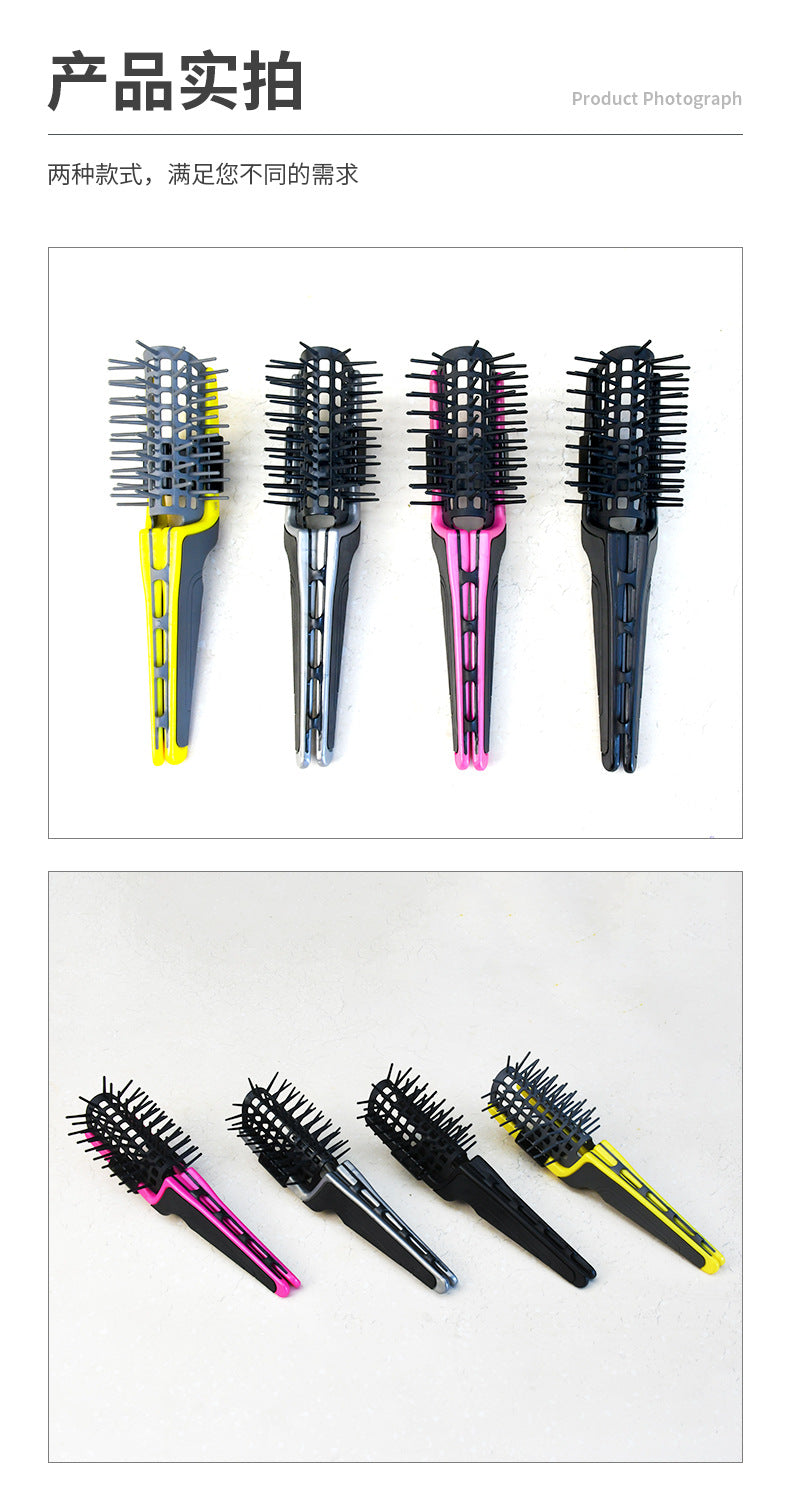 Hair styling artifact: Fluffy comb, multifunctional scalp massage comb, no hair sticking, anti-static hollow elastic comb, customized