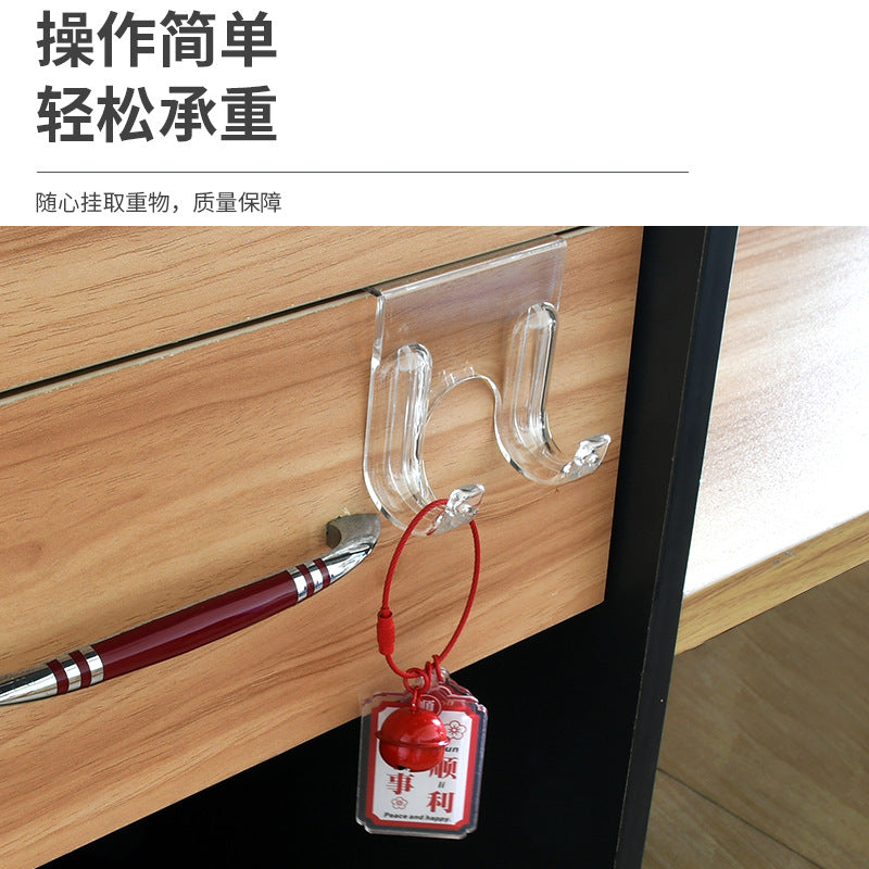 Powerful seamless suction cup hook can be reused. Creative thickened plastic hook for bathroom, bathroom, kitchen, no need to hit