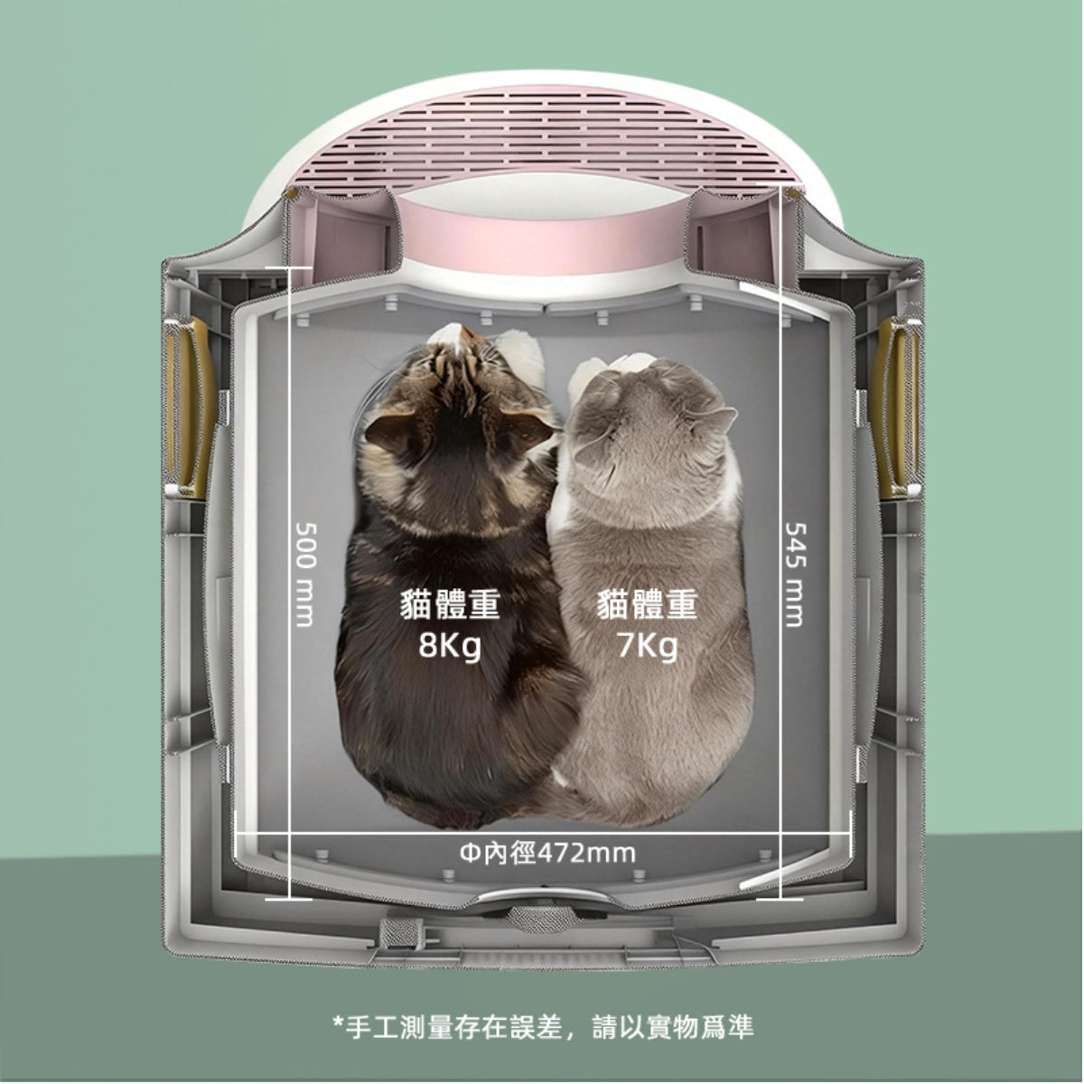 定制智能貓廁所全自動貓砂盆自動鏟屎超大號防夾滾筒式大貓用殺菌-高級鋼琴漆工艺機殼(此單價為100件商品的批發價)