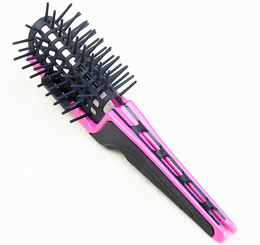 Cross border exclusive fluffy comb with multifunctional scalp massage function, no hair sticking, anti-static hollow elastic comb