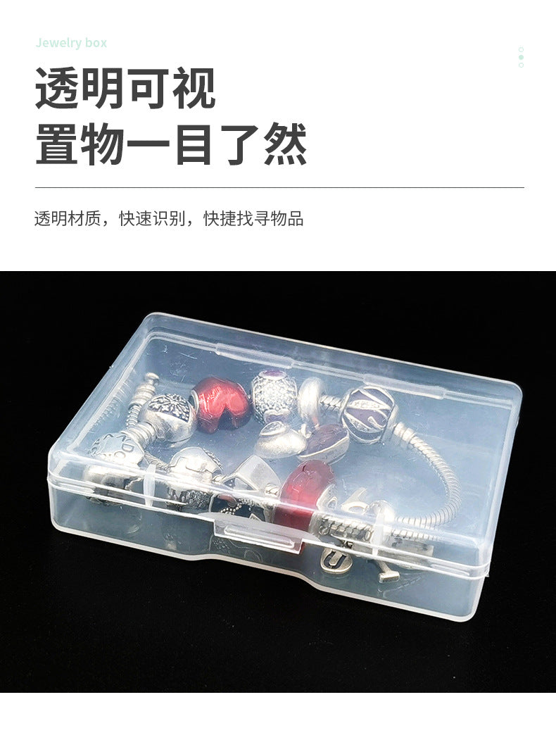 PP transparent box, small transparent parts storage box, transparent plastic box, sample box, jewelry box, desktop small storage box