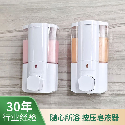 Press wall mounted soap dispenser, manual soap dispenser box, no punching hand sanitizer box, hotel bathroom wall mounted soap dispenser